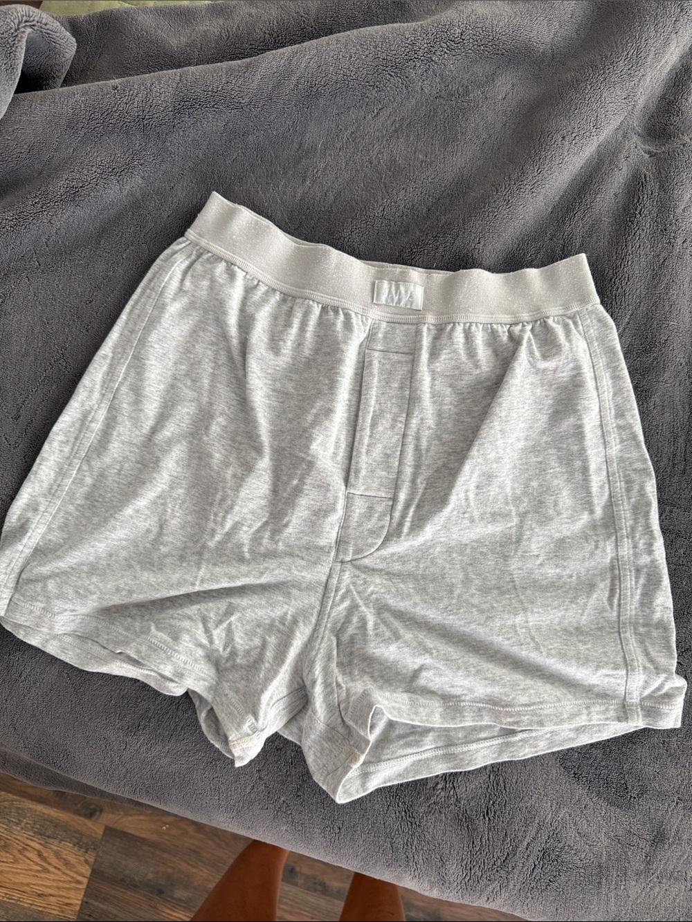 SKIMS Light Gray Women's Lounge Athletic Shorts